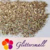 2x2 Glitter Holo Shards (Flakes) Holographic Pigment Sand Gold Glitter Solvent Resistant SLG002