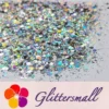 General Mixed Holographic Silver Glitter Hexagon Shaped LB0100