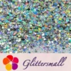 General Mixed Holographic Silver Glitter Hexagon Shaped LB0100