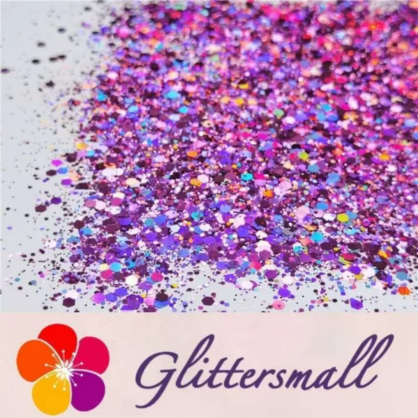IMG_20200507_200523.webp General Mixed Holographic Pink Glitter Hexagon Shaped LB0901