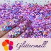 General Mixed Holographic Pink Glitter Hexagon Shaped LB0901