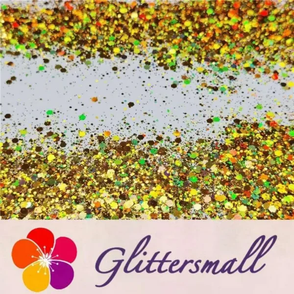 IMG_20200507_201746.webp General Mixed Holographic Red Gold Glitter Hexagon Shaped LB0200