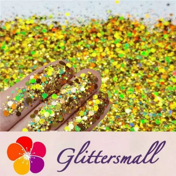 IMG_20200507_201846.webp General Mixed Holographic Red Gold Glitter Hexagon Shaped LB0200