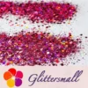 IMG_20200507_202128.webp General Mixed Holographic Rose Red Glitter Hexagon Shaped LB0912