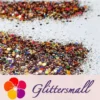 General Mixed Holographic Brown Glitter Hexagon Shaped LB0406