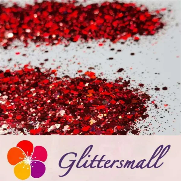 IMG_20200507_204042_f2f28fb7-13c5-4210-8fa3-3ba5e89e766a.webp General Mixed Holographic Red Glitter Hexagon Shaped LB0300