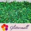 General Mixed Holographic Green Glitter Hexagon Shaped LB0600