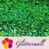 General Mixed Holographic Green Glitter Hexagon Shaped LB0600