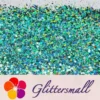 General Mixed Holographic Teal Green Glitter Hexagon Shaped LB0702
