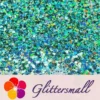 General Mixed Holographic Teal Green Glitter Hexagon Shaped LB0702