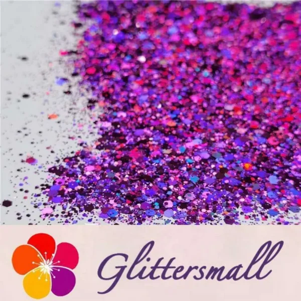 IMG_20200507_205251.webp General Mixed Holographic Purple Glitter Hexagon Shaped LB0800