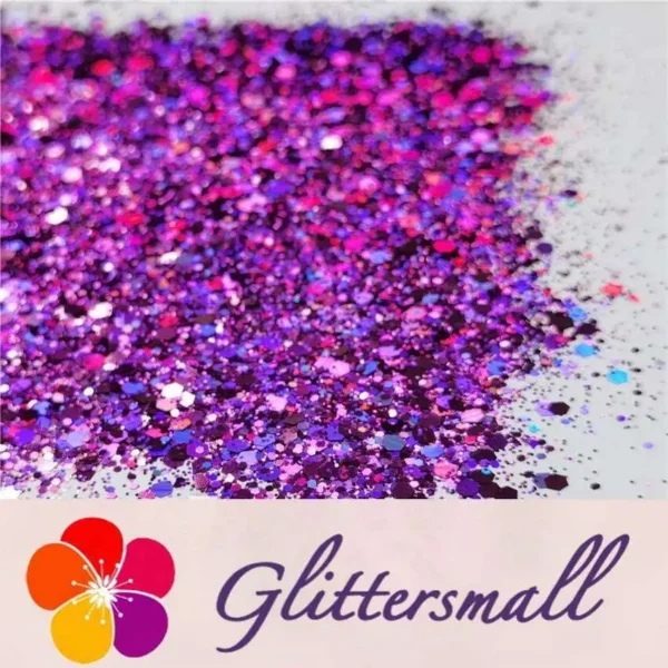 IMG_20200507_205254.webp General Mixed Holographic Purple Glitter Hexagon Shaped LB0800