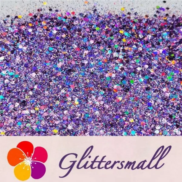 IMG_20200509_202901.webp General Mixed Holographic Light Purple Glitter Hexagon Shaped LB0802