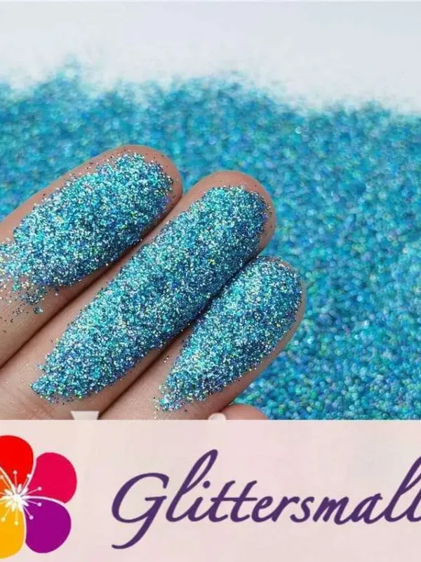 0.2mm Professional Cosmetic Glitter For Lip Gloss, Lipstick Holographic Sky Blue FCHL701