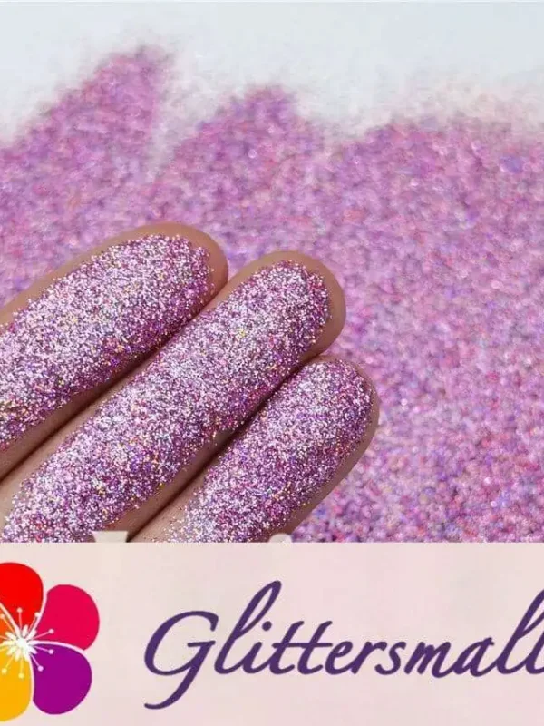 0.2mm Professional Cosmetic Glitter For Lip Gloss, Lipstick Holographic Pink FCHL901