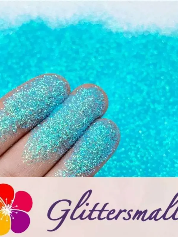 0.2mm Iridescent Translucent Blue Glitter C011
