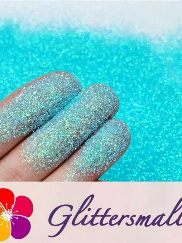 0.2mm Iridescent Translucent Blue Glitter C007