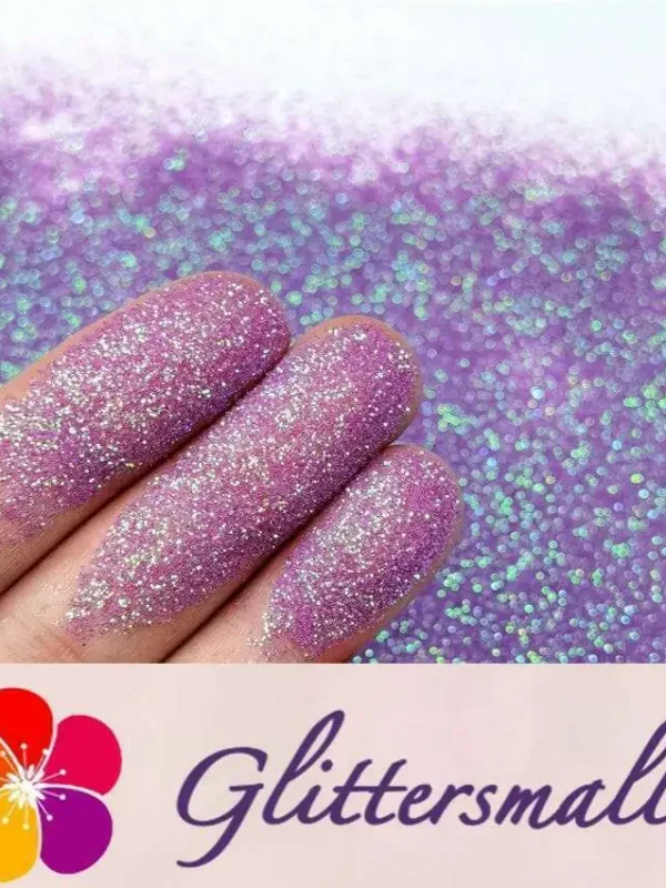 0.2mm Iridescent Translucent Light Purple Glitter C006