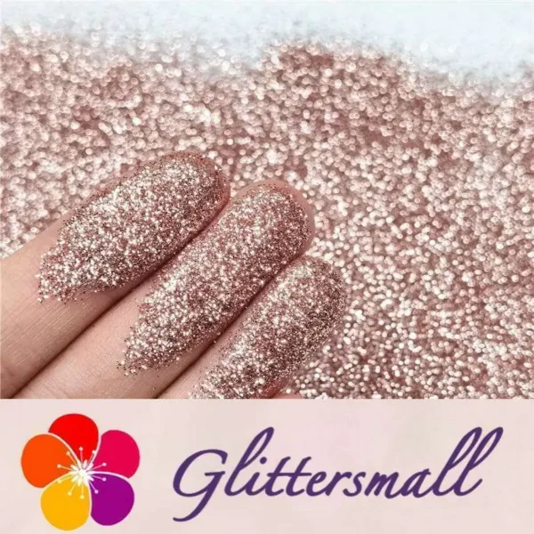 0.2mm Rose Gold Glitter Pure Color B0230