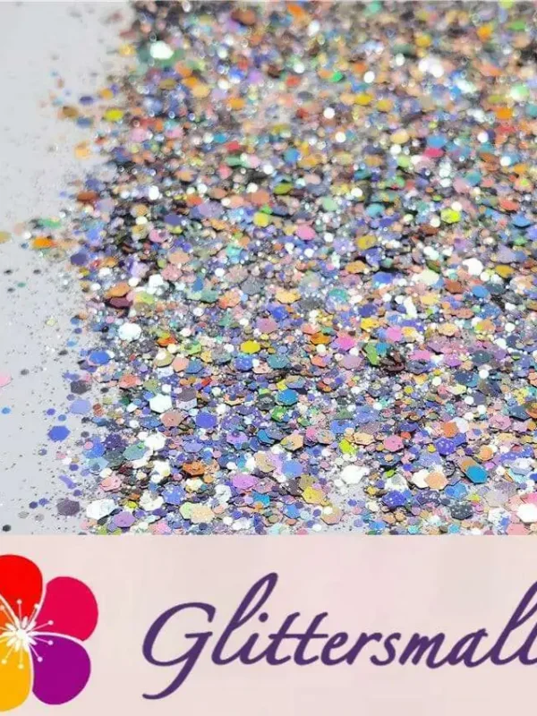 General Mixed Iridescent Phantom Silver Glitter C-BSL001