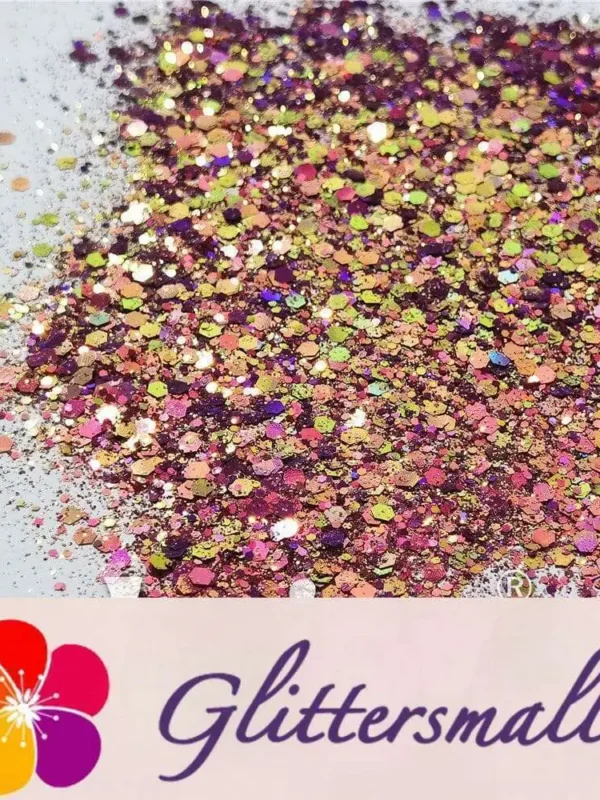 General Mixed Iridescent Phantom Rose Red Glitter C-BSL011