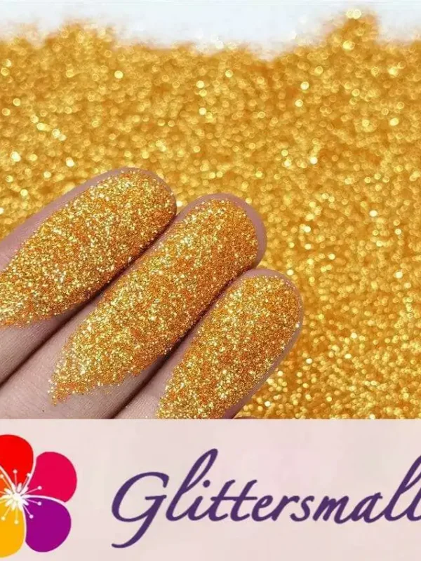 0.2mm Orange Gold Glitter Pure Color B0218