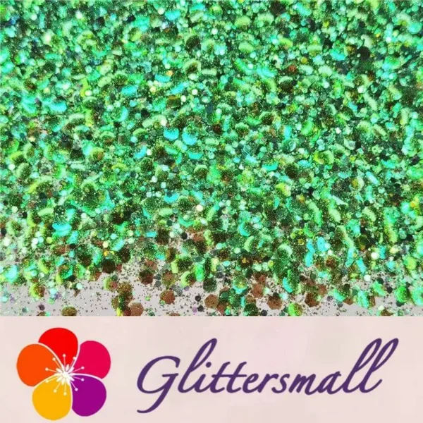 IMG_20200618_212630.webp General Mixed Iridescent Translucent Green Glitter C016