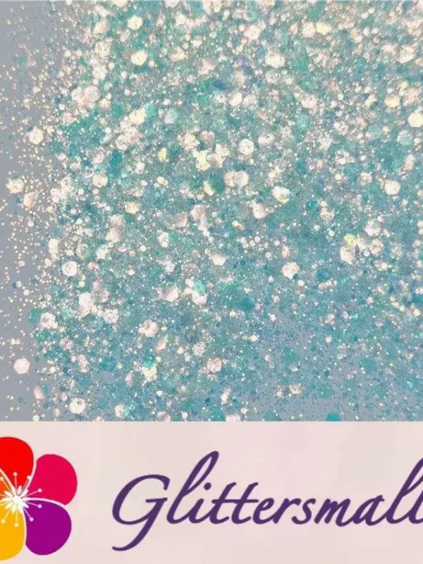 General Mixed Iridescent Translucent Blue Glitter C021