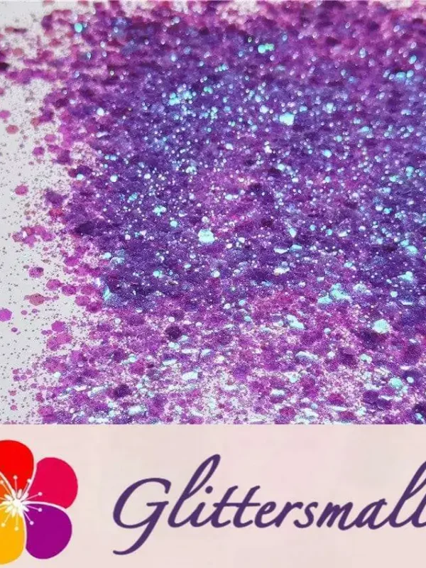 General Mixed Iridescent Translucent Purple Glitter C006