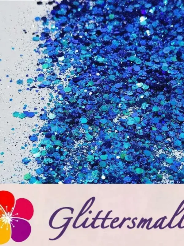 General Mixed Iridescent Phantom Blue Glitter C-BSL007