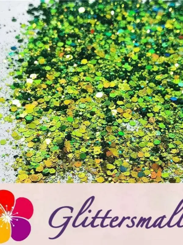 General Mixed Iridescent Phantom Olive Green Glitter C-BSL004
