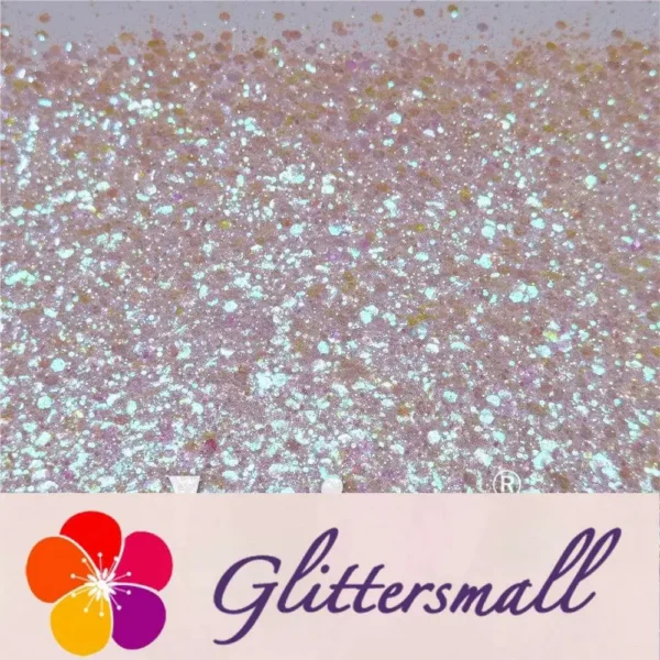 General Mixed Iridescent Translucent Pink Glitter C003