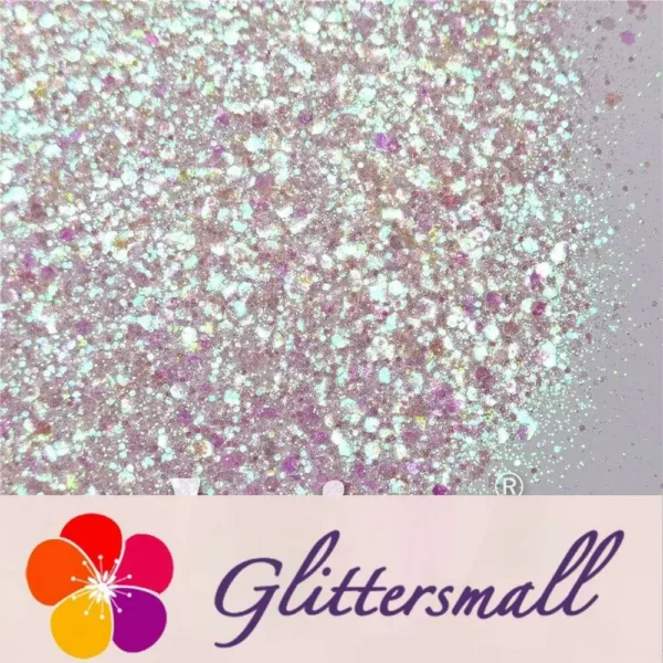 General Mixed Iridescent Translucent Pink Glitter C003