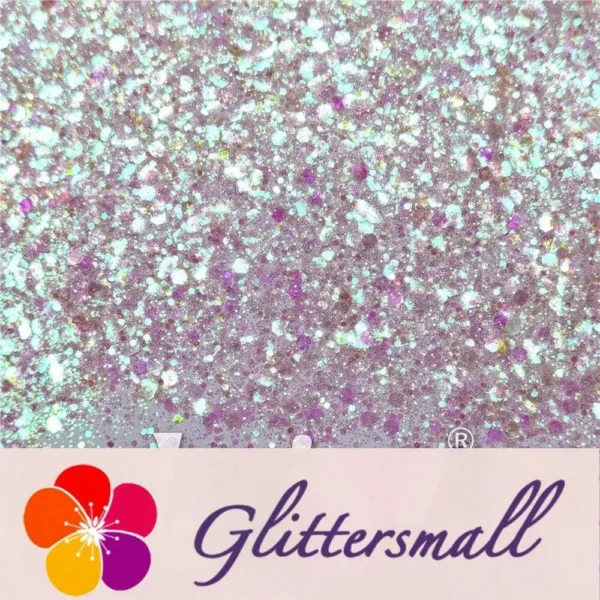 General Mixed Iridescent Translucent Pink Glitter C003