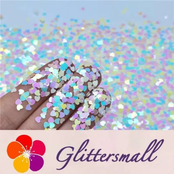 IMG_20200625_213156_f94f677a-858a-4f94-869f-5d18d6c8543f.webp 3mm Heart Shapes Rainbow Mixed Glitter C022R