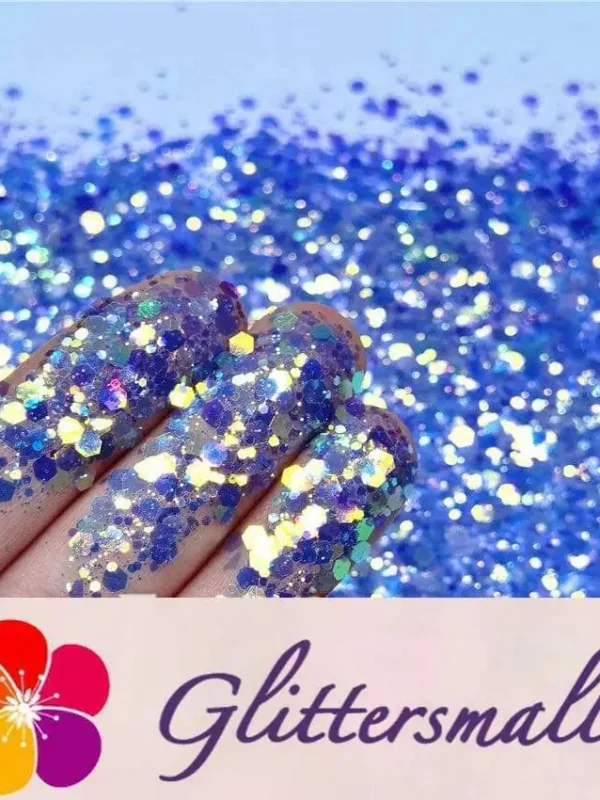General Mixed Fluorescent Blue High Brightness Glitter FC337