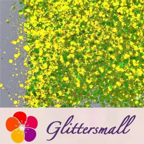General Mixed Fluorescent Green High Brightness Glitter FC330