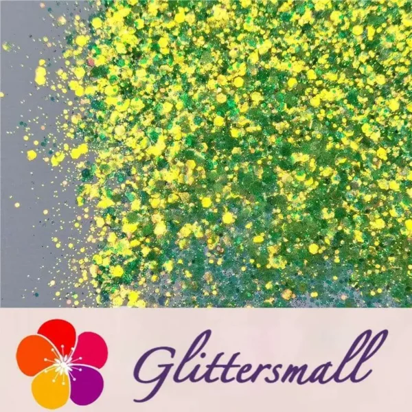 General Mixed Fluorescent Green High Brightness Glitter FC333A