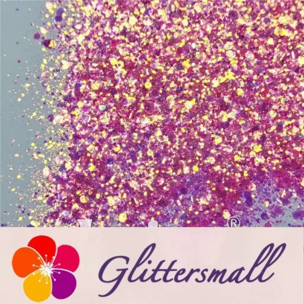 General Mixed Fluorescent Pink High Brightness Glitter FC339
