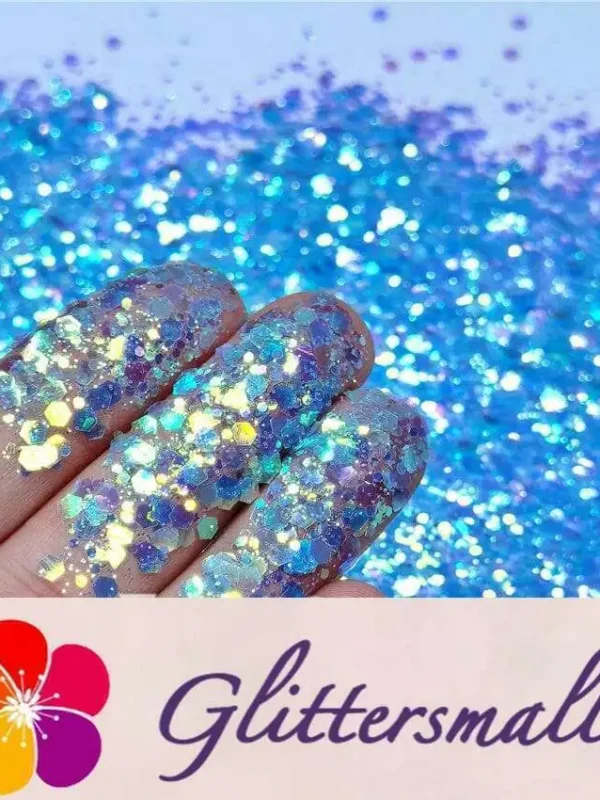 General Mixed Fluorescent Blue High Brightness Glitter FC337A