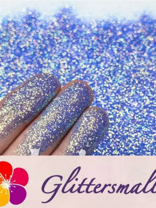 0.3mm Fluorescent Blue High Brightness Iridescent Glitter FC337
