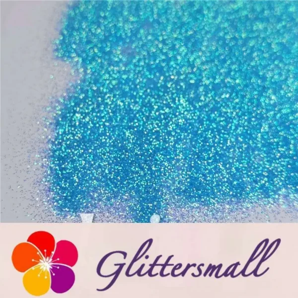 0.3mm Fluorescent Blue High Brightness Iridescent Glitter FC337A