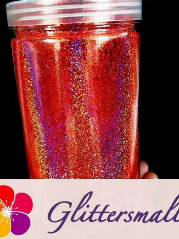 0.2mm Holographic Pigment Pink Glitter Cosmetic Grade SLG015-N