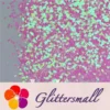 3mm Petals Shaped Iridescent Pink Glitter C018R
