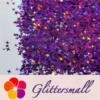 IMG_20200819_210845.webp 3/4/5mm Mixed Four Pointed Star Shapes Laser Purple Glitter LB0800