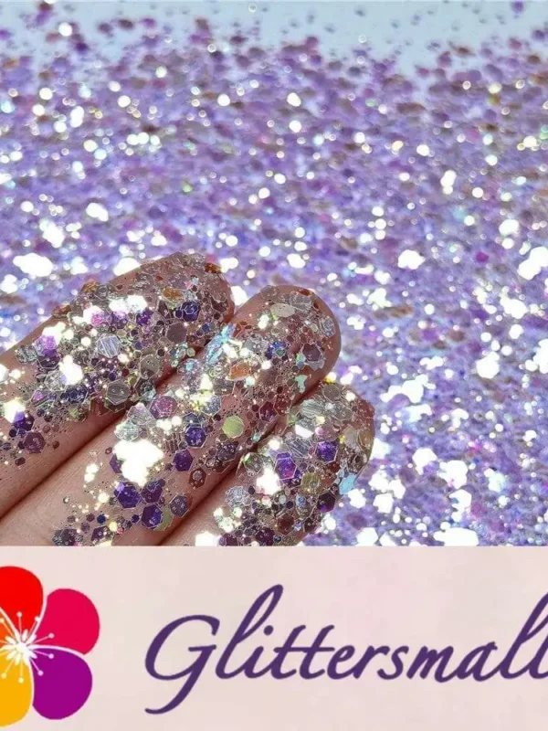 General Mixed High Brightness Purple Glitter FC-NIB