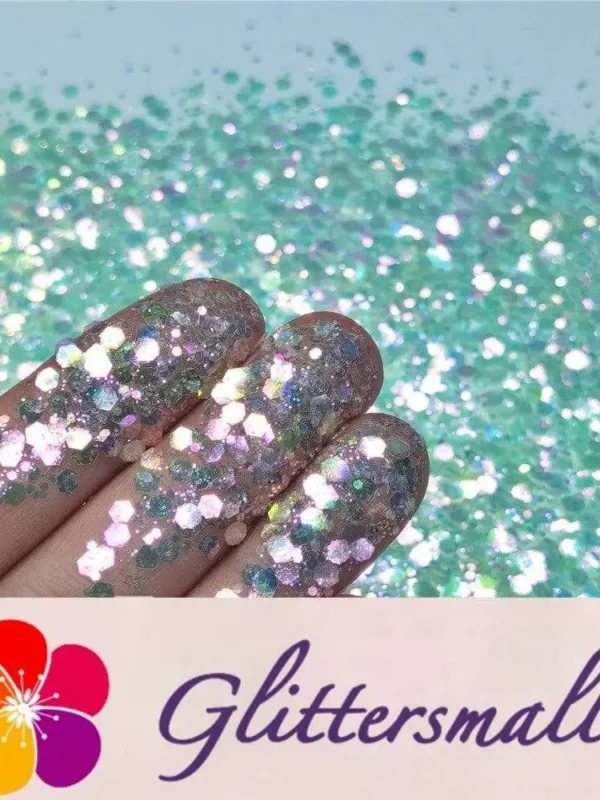 General Mixed High Brightness Green Glitter FC325