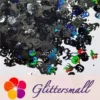 Halloween Pumpkin Ghost Skull Special Mixed Holographic Black Glitter LB01000