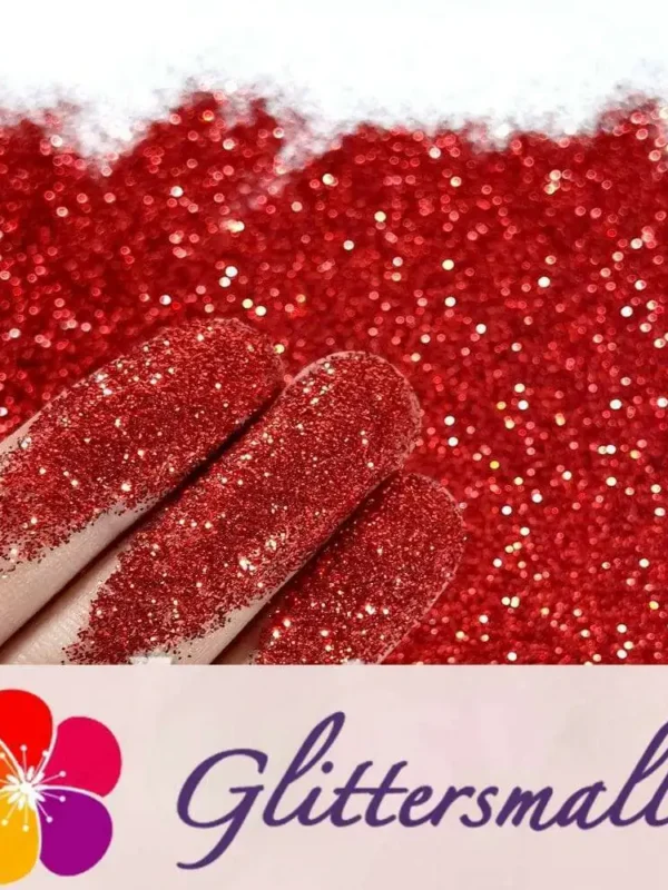 0.3mm American Red Fine Glitter Pure Color B0308