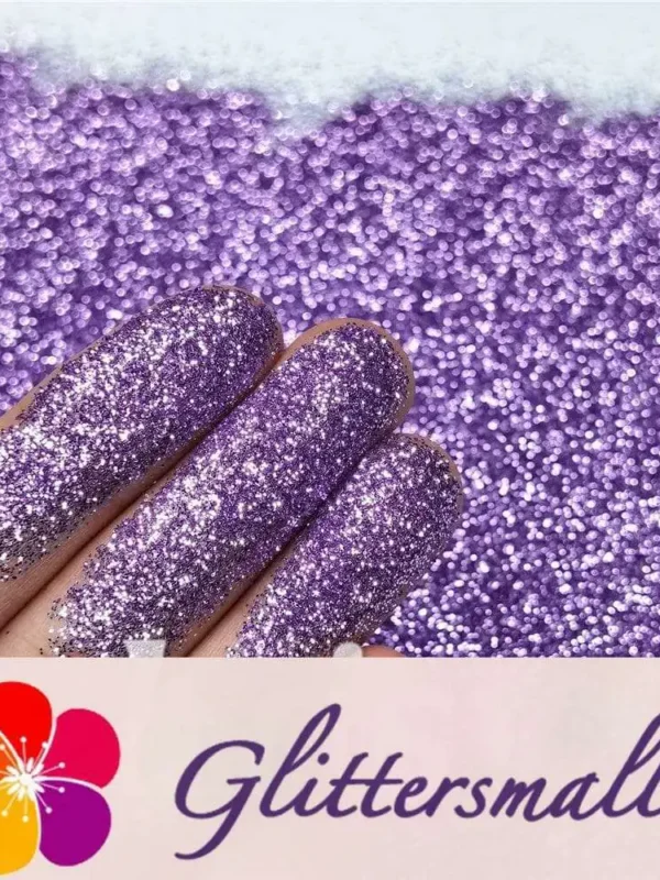 0.3mm Light Purple Fine Glitter Pure Color B0802A